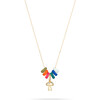 Women's Bead Party Diamond Mushroom Trip 14K Yellow Gold Necklace - Necklaces - 1 - thumbnail