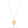 Women's Pavé Shield 14K Yellow Gold Necklace - Necklaces - 2