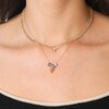 Women's Bead Party Diamond Mushroom Trip 14K Yellow Gold Necklace - Necklaces - 2