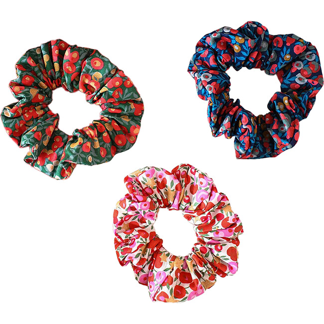 Liberty of London Christmas Hair Scrunchies Set of 3, Wiltshire