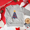 Liberty of London Christmas Tree Children's Jumper, Grey - Sweatshirts - 2