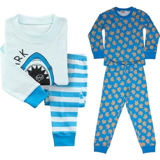 2-Pack Pajamas, Sharks/Cookies