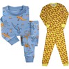 2-Pack Pajamas, Blue Dinosaurs/Waffles - Pajamas - 1 - thumbnail