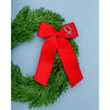 Holiday Wreath Bow, Medium Red - Hair Accessories - 4