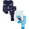 2-Pack Pajamas, Astronauts/Sharks - Pajamas - 1 - thumbnail