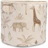 Kendi Safari Print Storage Bin, Beige - Storage - 1 - thumbnail