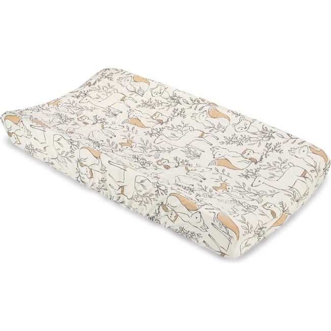 Ezra Quilted Change Pad Cover, Woodland