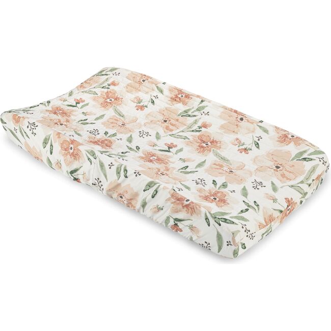 Parker Quilted Change Pad Cover, Floral
