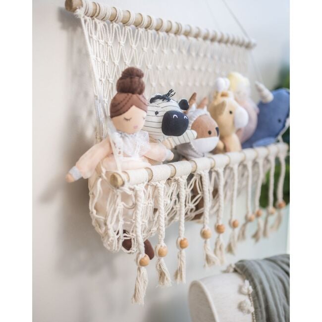 Willow Macrame Storage Wall Decor, Beige - Wall Décor - 4