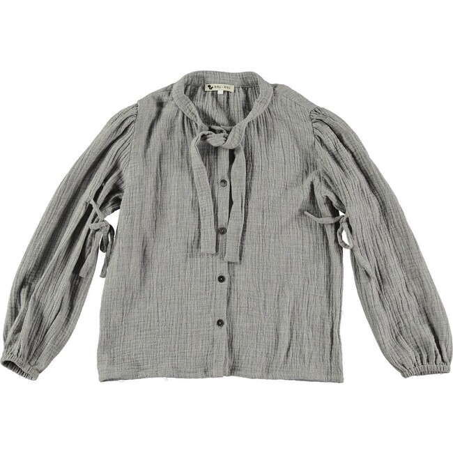 Fiocco Girl's Blouse, Grey