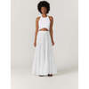 Women's Syd Tiered Maxi Skirt, White - Skirts - 3