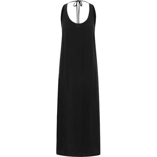 Women's Tata Scoop Neck Sleeveless Side Slit Dress, Black