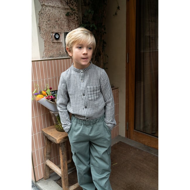 Bucheron Boy's Shirt, Grey - Shirts - 2