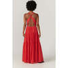 Women's Emmeline Sleeveless Wide Twisted Back Tired Maxi Dress, Candy Apple - Dresses - 2