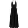 Women's Ryan Plunge Neck Sleeveless Tired Maxi Dress, Black - Dresses - 1 - thumbnail