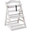 Alpha+ Grow Along Adjustable Beechwood Wooden High Chair Seat + 5-Point Harness & Bumper Bar, Creme - Highchairs - 1 - thumbnail