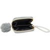 Sparkle Pearl Strap Wallet, Silver - Bags - 2