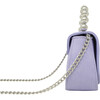 Tiny Metal Pearl Handle Handbag, Purple - Bags - 2