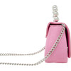 Tiny Metal Pearl Handle Handbag, Pink - Bags - 2