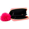 Shiny Dotted Heart Wallet, Hot Pink - Bags - 2