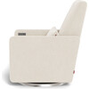 Motorized Grano Glider Recliner, Dune with Brushed Steel Swivel Base - Nursery Chairs - 3