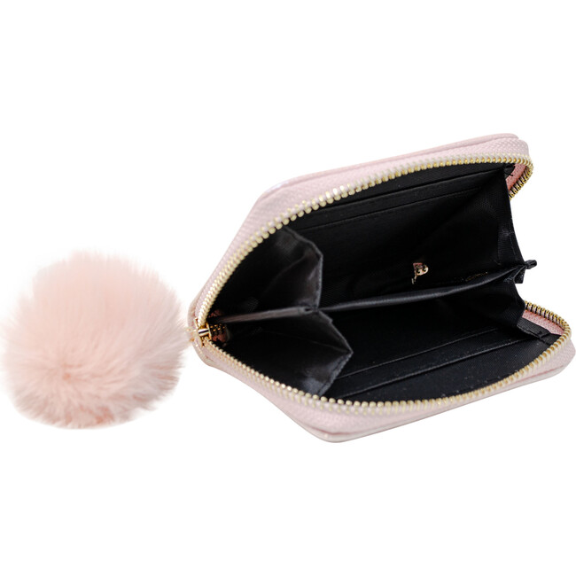 Shiny Happy Face Wallet, Pink - Bags - 2
