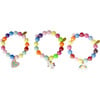 Bright Gum Ball Unicorn Bracelet Set, Rainbow (Set Of 3) - Bracelets - 1 - thumbnail