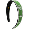 Christmas Snowflake Headband, Green - Headbands - 2