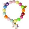 Bright Gum Ball Unicorn Bracelet Set, Rainbow (Set Of 3) - Bracelets - 2