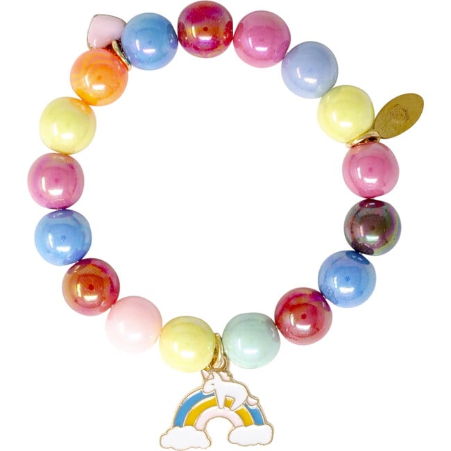 Bright Gum Ball Unicorn Bracelet Set, Rainbow (Set Of 3) - Bracelets - 3