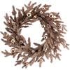 Metallic Glitter Vintage Style Holiday Front Door Wreath - Wreaths - 1 - thumbnail