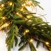 Twig Light & Green Norfolk Pine Pre-lit Winter Garland - Garlands - 3