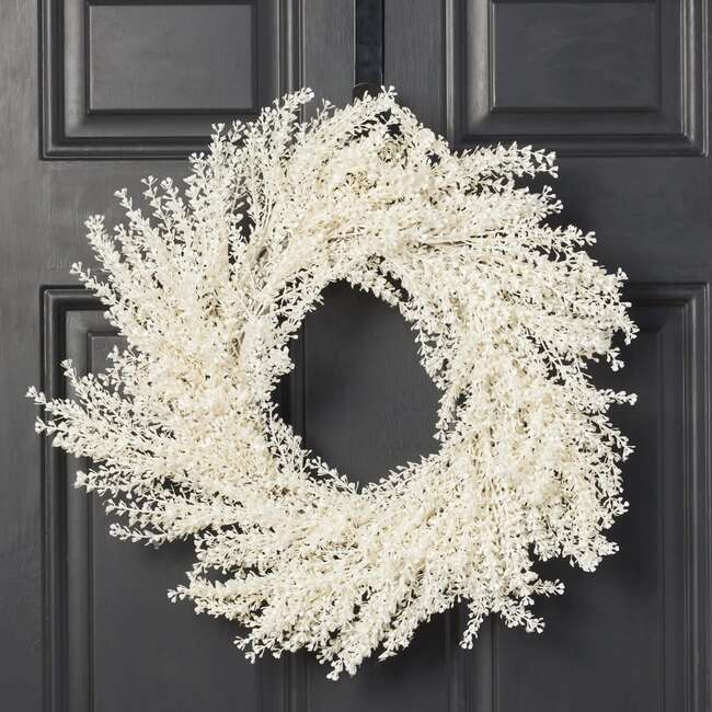 Frosted Shimmer Christmas Wreath - Wreaths - 2