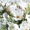 Winter White Magnolia, Pine & Snowberry Centerpiece - Bouquets - 5