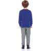 Shark Jacquard Holiday Sweater Set, Blue - Mixed Apparel Set - 3