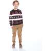 Vintage Cars Jacquard Sweater Set, Black - Sweaters - 2