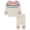 Infant Holiday Rainbow Sweater & Legging Set, Cream - Mixed Apparel Set - 4