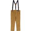 Plaid Flannel Button-Down With Suspender Pant Set, Red & Camel - Mixed Apparel Set - 5