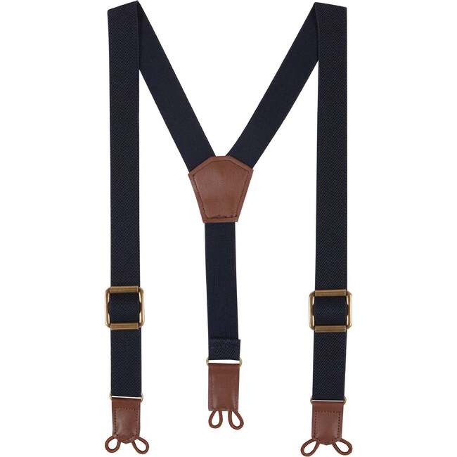 Plaid Flannel Button-Down With Suspender Pant Set, Red & Camel - Mixed Apparel Set - 6