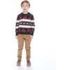 Vintage Cars Jacquard Sweater Set, Black - Sweaters - 4
