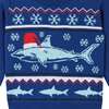 Infant Holiday Shark Jacquard Sweater Set, Blue - Mixed Apparel Set - 3
