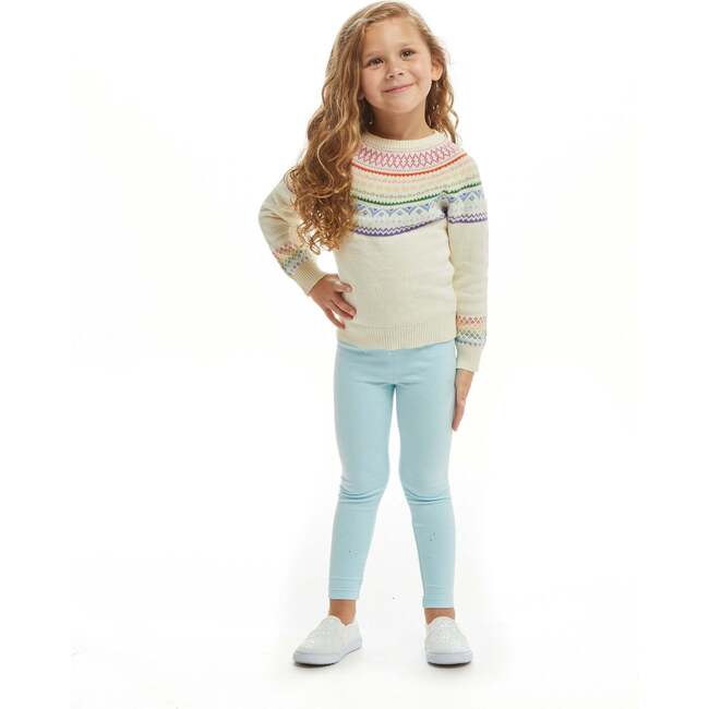 Infant Holiday Rainbow Sweater & Legging Set, Cream - Mixed Apparel Set - 7