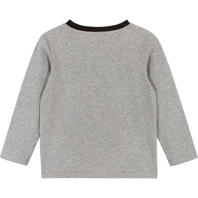Holiday Yeti Crew Neck Long Sleeve Tee, Grey - T-Shirts - 3