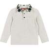 Infant Heather Holiday Polo Set, Cream & Black - Mixed Apparel Set - 3