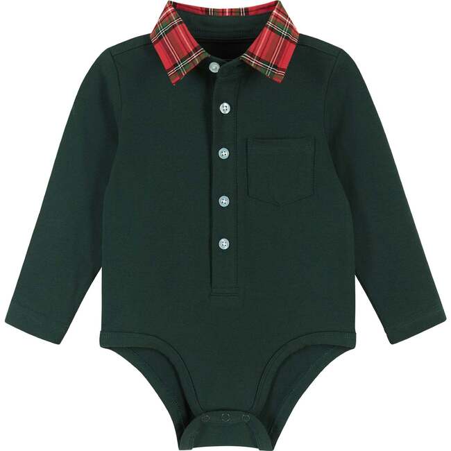 Hunter Holiday Polo Shirtzie & Pant Set, Green & Camel - Mixed Apparel Set - 3