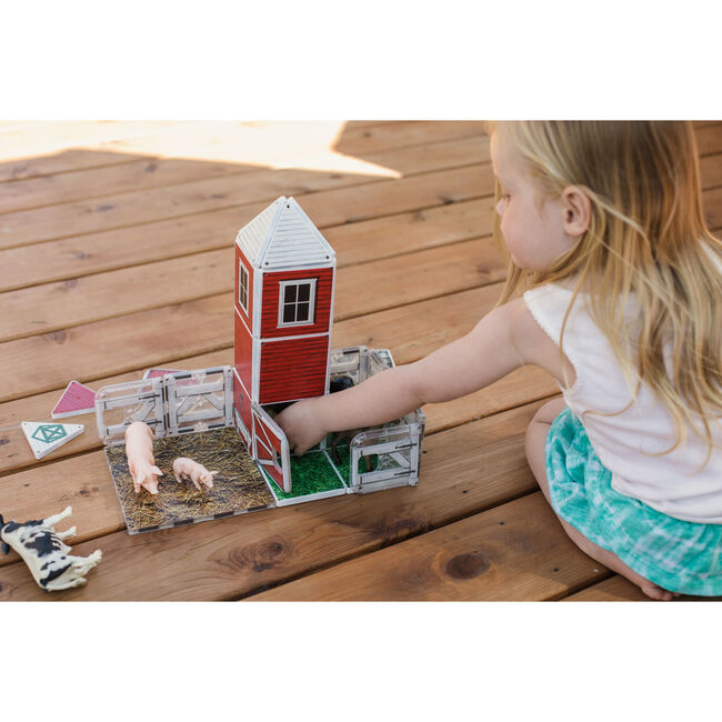 Farmyard Barn Magna-Tiles Structures - Magnetic Tiles - 4