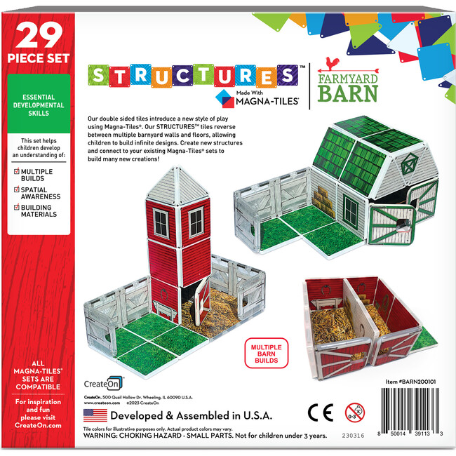 Farmyard Barn Magna-Tiles Structures - Magnetic Tiles - 8