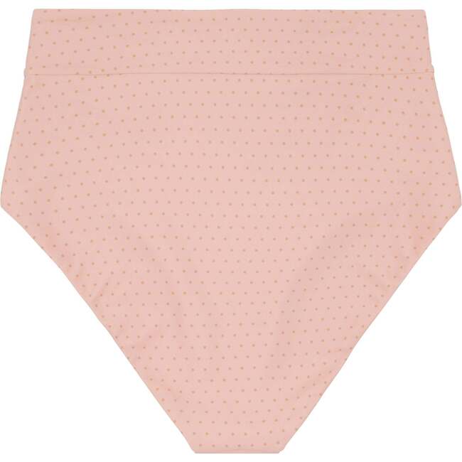 Women's Camellia Polka Dot High Waisted Bikini Bottom
