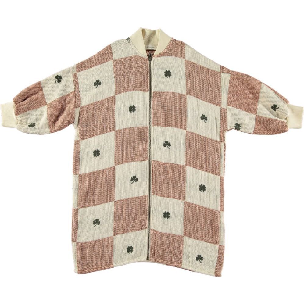 Clover Patchwork Ribbed Collar Jacket, Multicolors - Jackets - 1