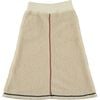 Lamb Zig-Zag Trim Ribbed Waist Skirt, Ecru - Skirts - 2